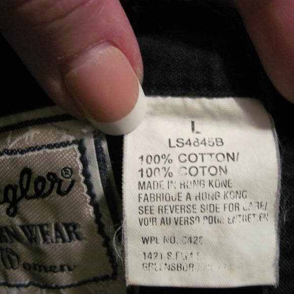 Wrangler for Women Navy Top Size Large - Picture 3 of 6